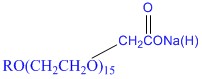 醇醚羧酸盐AEC-15结构式